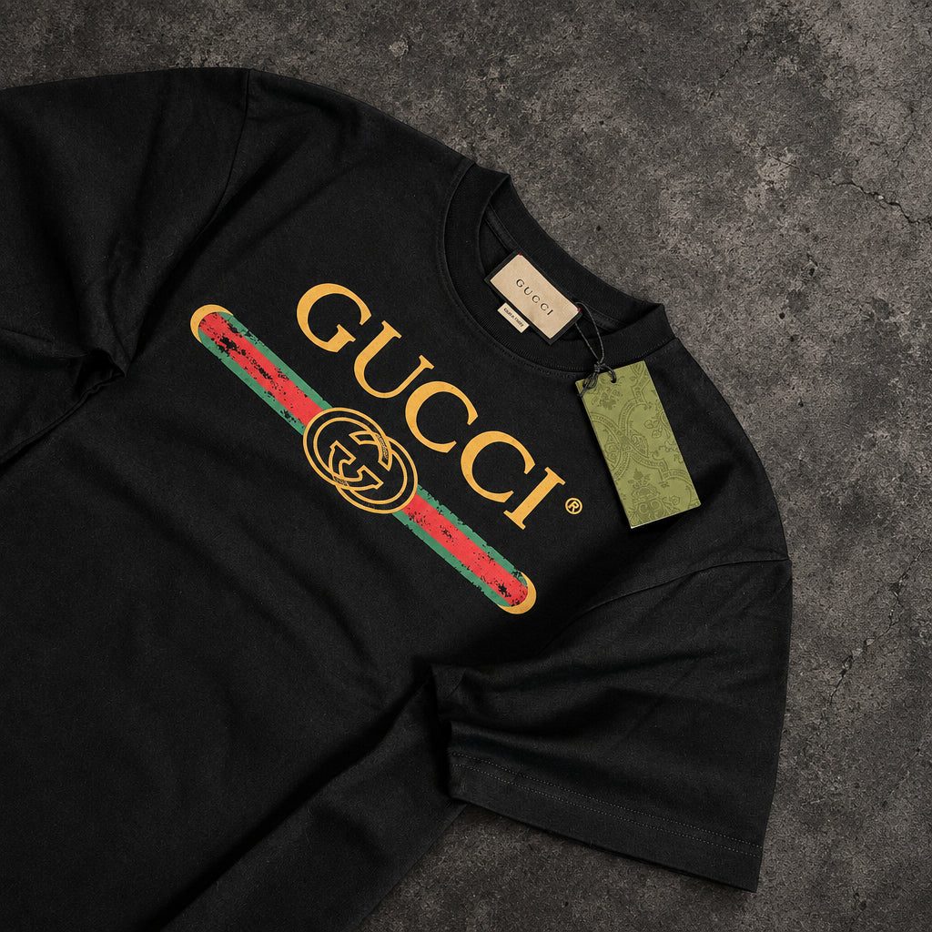 GUCCI Vintage Logo Tee-Black