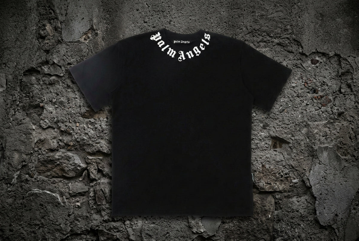 Camiseta Palm Angels Gothic Neck Black